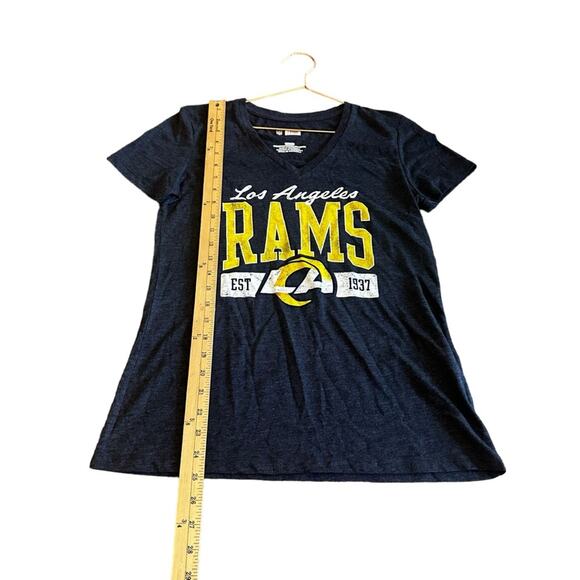 NFL Woman's Los Angeles Rams Football T-shirt size small v neck - Picture 4 of 5